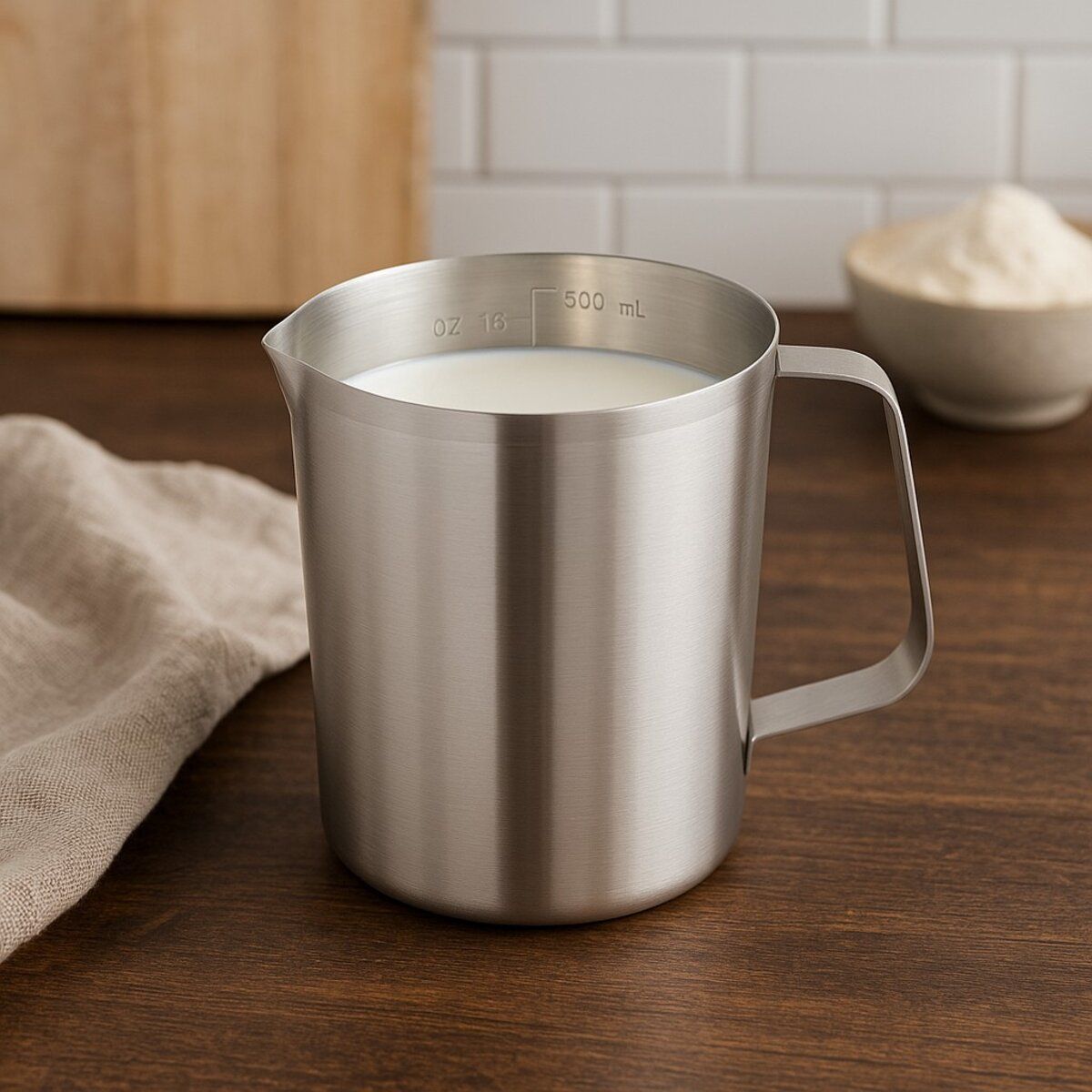 WEIS Målebeger i stål, 500ml