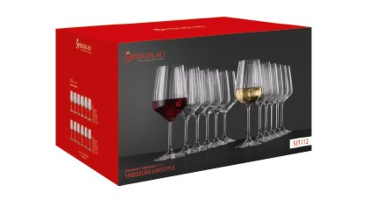 SPIEGELAU Lifestyle Vinglass sett, 12 glass