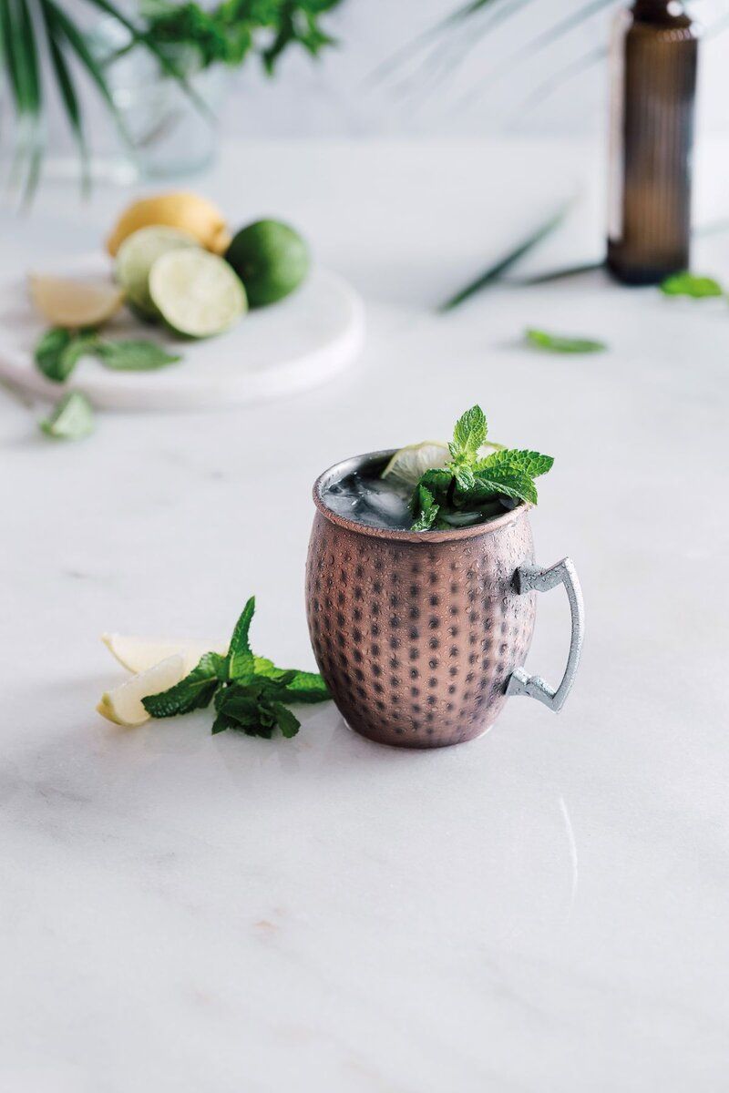 LACOR Moscow Mule kopp i tradisjonelt hamret kobberdesign, 550ml