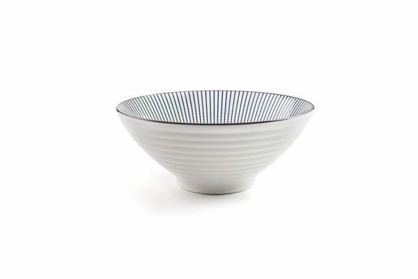 Hovedbilde IBILI Ramensett Hakata i porselen og bambus - ø20,7cm