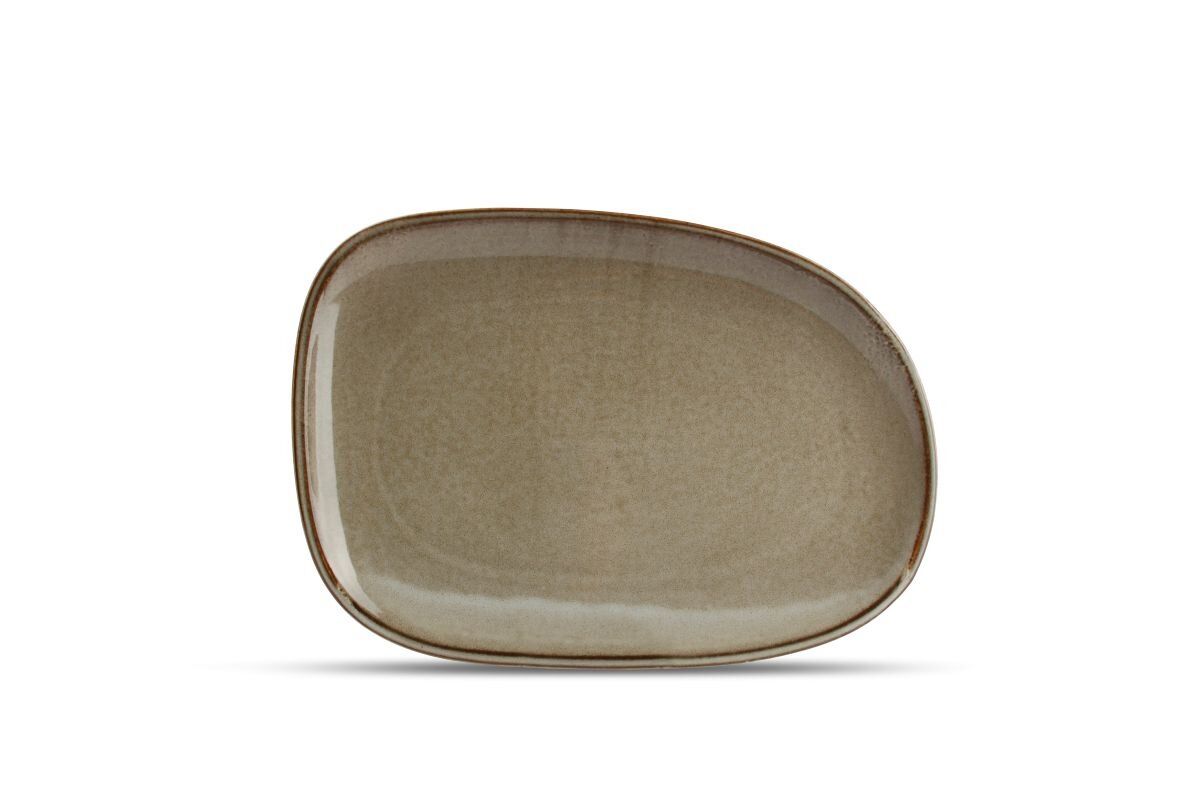 FINE2DINE Ceres Tallerken 33x23cm | Grågrønn