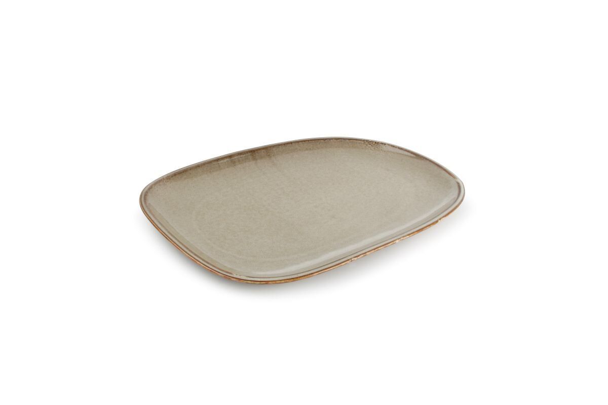 FINE2DINE Ceres Tallerken 33x23cm | Grågrønn