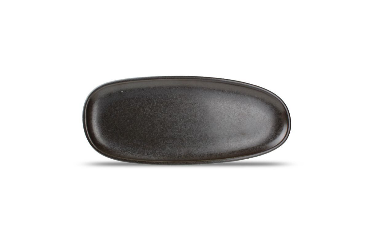FINE2DINE Ceres Avlang Tallerken 34x14,5cm | Svart