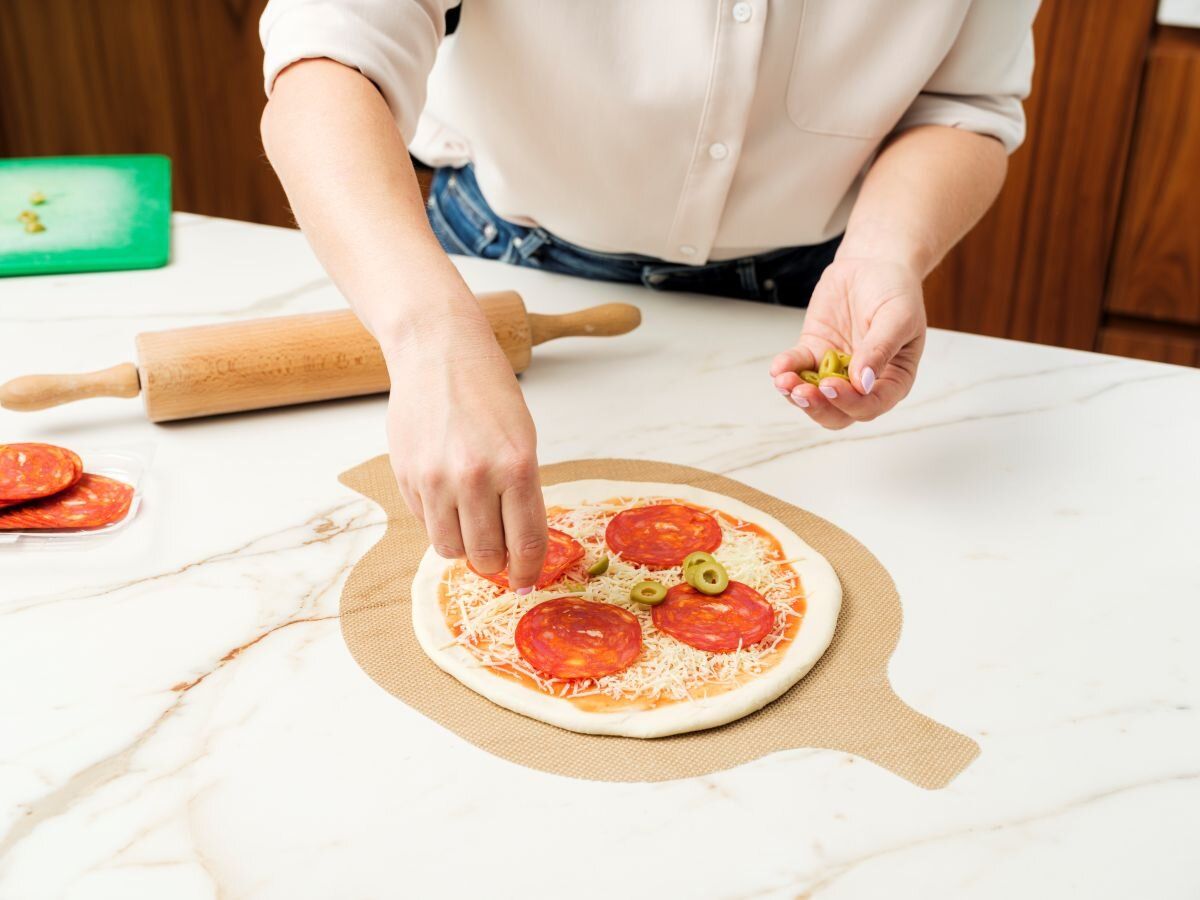 NOSTIK Bakeark i silikon for pizza, Ø29cm