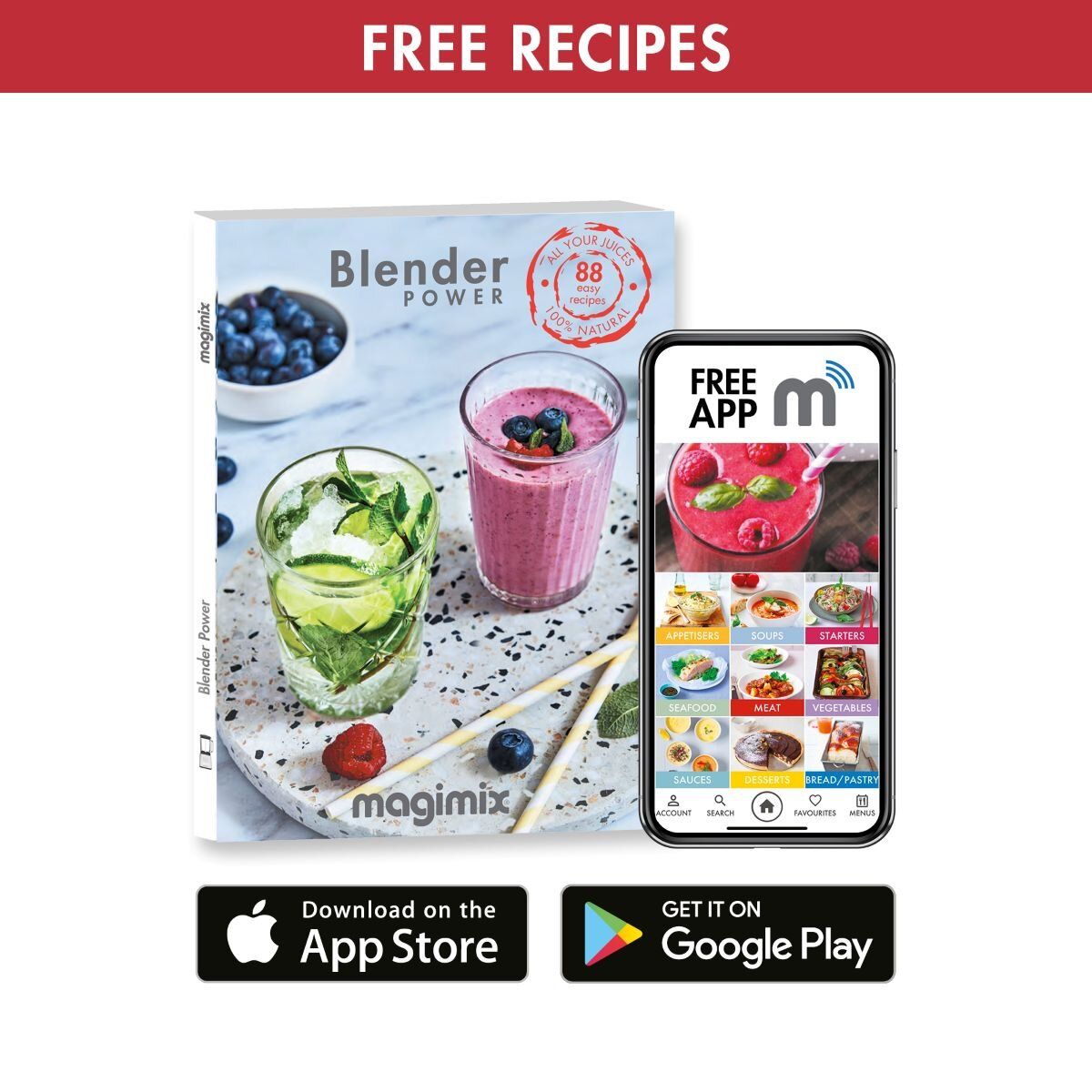 MAGIMIX Blender Power 4 Red