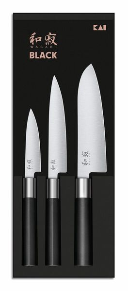 Hovedbilde KAI WASABI BLACK Knivsett (6710P + 6715U + 6716S)