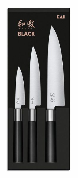 Hovedbilde KAI WASABI BLACK Knivsett (6710P + 6715U + 6720C)